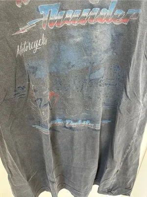 Freedom Highway Rolling Thunder Motorcycles Faded Graphic Tee - Dark Grey Size M thumbnail 6