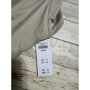 Abercrombie Fitch Soft A&F Collection Ruched Body Suit Medium Beige Neutral NWT thumbnail 3