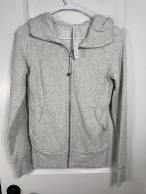 Lululemon Athletica Scuba Full-Zip Hoodie Heathered Gray thumbnail 1