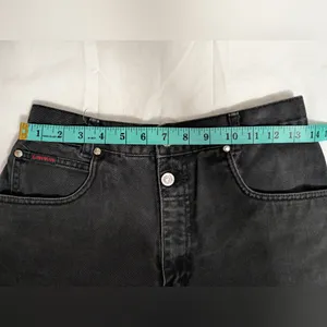 Vintage Lawman Side Button Slim Fit Shorts Juniors 11 Black Wash thumbnail 7