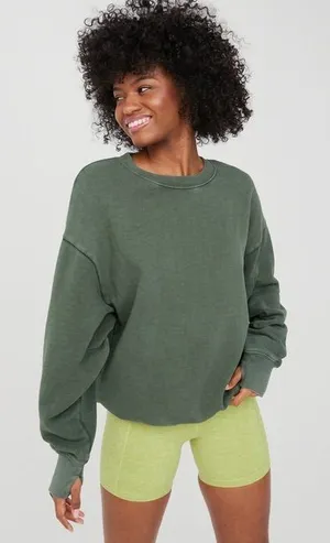 Aerie Offline Throw-Back Oversized Fleece Crew Size Small New with tag thumbnail 1