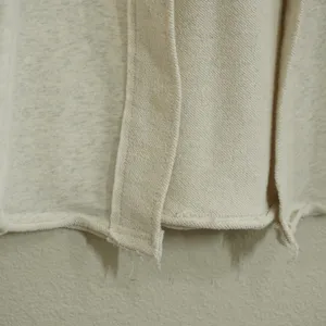 POL Size Large Cream Shacket French Terry Oversized Button Down Fall‎ Cozy Layer thumbnail 2