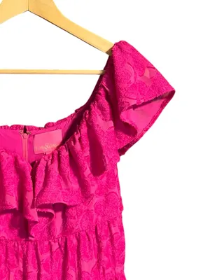 Lilly Pulitzer Emie Berry Soiree Ruffle Mini‎ Dress NWT Size 4 thumbnail 6