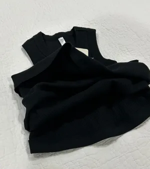 Fabletics High Neck Rib Tank Black thumbnail 4