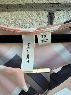 Chevron Shift Dress in Blush, Black & White thumbnail 4