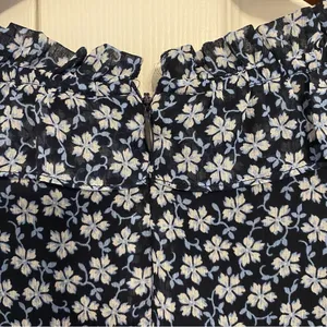 Lauren Ralph Lauren Mini Dress 14‎ Navy Blue Floral Cottagecore Preppy Feminine thumbnail 7