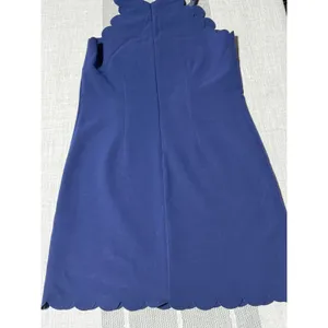 Maison Jules Navy Blue Scalloped Halter A-Line Dress Womens Size Medium M thumbnail 5