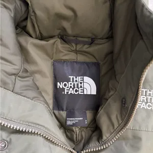 North Face Pilson Parka 550 Down Gorpcore Outdoor jacket Olive Green size small thumbnail 5
