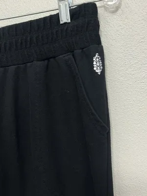 Free People Movement Sunny Skinny Sweatpant Jogger Black Womens Medium thumbnail 4