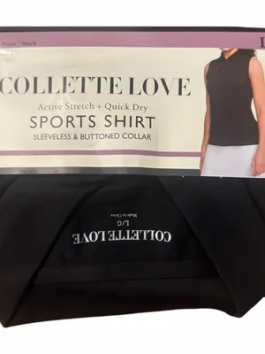 Collette Love Black Sports Shirt NWT L thumbnail 2