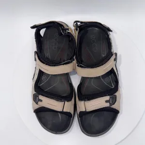 Ecco Yucatan Sandals Beige Black Nubuck Leather Hiking Walking Shoes Women 7-7.5 thumbnail 6