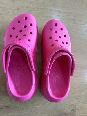 CROCS Crush Classic platform Clog hot pink size women’s 9 / men’s 7 thumbnail 4