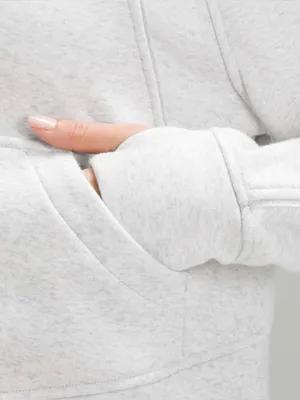 Lululemon Scuba Oversized Half-Zip Hoodie Plush light gray silver medium / Large thumbnail 5