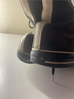 Converse Chuck Taylor All Star X-Hi Black Leather High Top Sneakers size M7 / W9 thumbnail 9