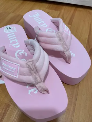 Juicy Couture pink platform sandals  thumbnail 1