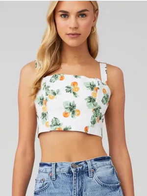 WeWoreWhat Women’s Printed Straight Neck Corset Size Medium thumbnail 1