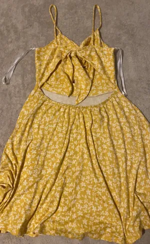 Yellow White Floral Sundress thumbnail 6