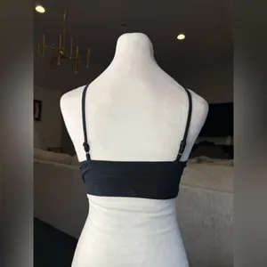 Motel Rocks Black Crop Top with Cross-Back Design thumbnail 3