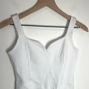 Abercrombie & Fitch Sweetheart Neck White Bodysuit thumbnail 4