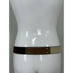 Boho Fringe Brown Leather Belt Womens XL O Ring Tie Waist Western Festival thumbnail 9