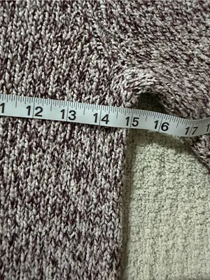 LOFT Marled Knit Crewneck Sweater Women's XS Brown Cream Cotton Blend thumbnail 6