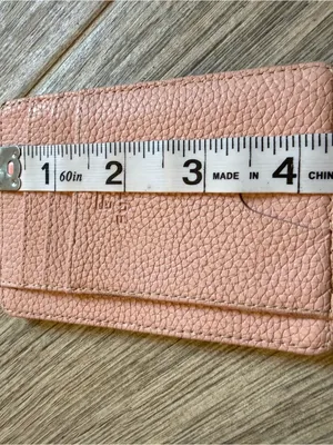 Slim Minimalist Wallet Pink Front And Back Pocket Credit Card Holder Side Pocket thumbnail 6