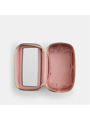 NEW Coach Cosmetic Case Powder Pink Signature Canvas CEA56 – NWT thumbnail 3