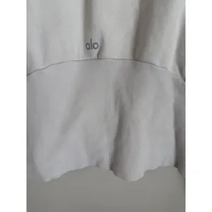 Alo Yoga Hoodie Womens Small Bone White Relaxed Fleece Pullover Sweatshirt thumbnail 6