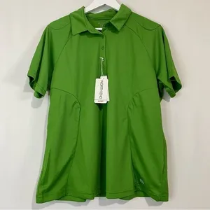 North End Sport Women’s Short Sleeve Moisture Wicking Polo Valley Green XL NWT thumbnail 1