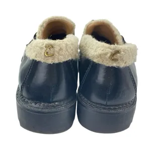 Circus by Sam Edelman Deana Black Sherpa Slip On Chunky Platform Loafers Shoes 6 thumbnail 3
