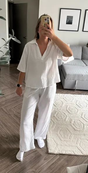 Aritzia White Cotton Set   thumbnail 1