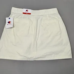 Champion‎ Campus Skirt Womens 10 Unbleached Cotton Cream Mini Mesh Lined New thumbnail 2