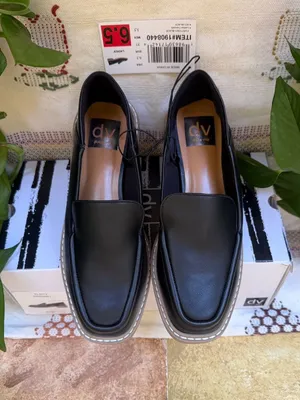 NEW DV Dolce Vita Crashback Faux Leather Black Loafer Low Heel Shoes, Size 6.5 thumbnail 4