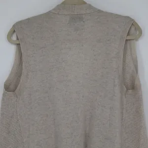 Nanette Lepore Cashmere Drape Vest S 100% 2-Ply Neutral Old Money Quiet Luxury thumbnail 12