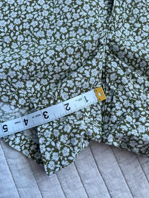 J.Crew vintage Y2K olive green white ditzy floral daisy printed shorts 6 thumbnail 4