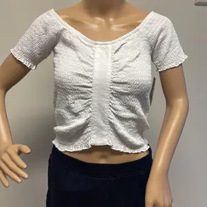 Nordstrom Off the Shoulder Puckered Cropped Top thumbnail 6