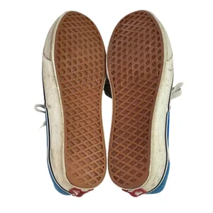 Vans Unisex Blue Lace Up Canvas Low Top Rubber Casual Flat Sneakers Shoes Size 8 thumbnail 4