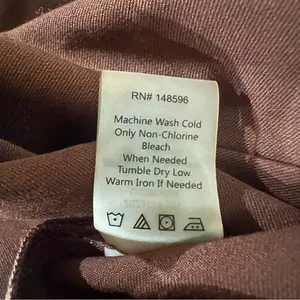 Universal Standard Moriah Brown V-Neck‎ Twill Dress Size 2XS (6-8) Minimalist thumbnail 13