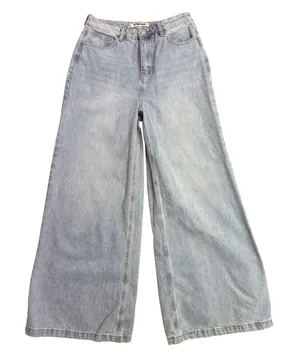 Stevie Jeans Steve Madden Wide Leg High Rise Jeans Womens 28 Light Wash Denim thumbnail 1