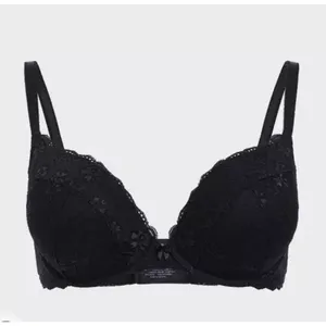 Torrid XO ULTRA PLUNGE PUSH-UP BRA - LACE BLACK Size 46D NWT thumbnail 2