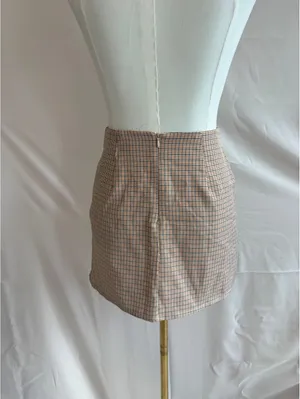 Altard State Women's Small Plaid Mini Skirt with Front Pockets thumbnail 2