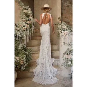 Lulus Love Everlasting White Floral Lace Mermaid Maxi Dress Wedding Gown Small thumbnail 5