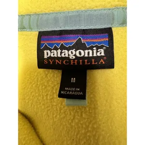 Patagonia Lightweight Synchilla Snap-T‎ Fleece Pullover Yellow Women’s Medium thumbnail 6