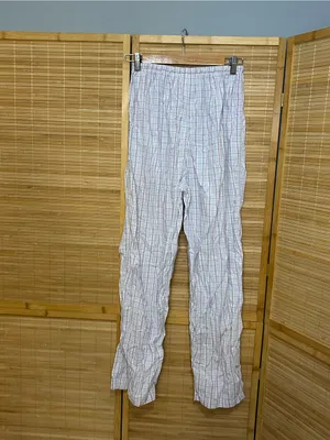 Disney vintage purple plaid Winnie the Pooh pajama lounge pants woman’s medium thumbnail 4