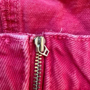✨$5/$25 Zara Hot Pink Denim Zipper Back Tub Top Crop Size Medium thumbnail 4