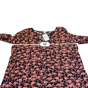 J.Crew Factory NWT Tissue Tunic Swim Coverup Women’s Size‎ Small Flamingo Print thumbnail 5