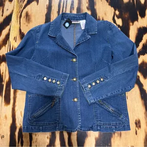 Erika & Co‎ Blue Denim Jacket Size M thumbnail 1