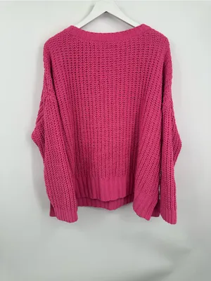 American Eagle Outfitters Pink Boho Baggy Sweater Size Medium thumbnail 6