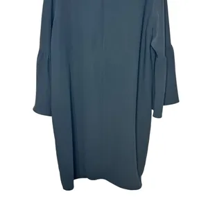 Amanda Uprichard Women Dress Shift Bell Sleeve Round NeckZip Back Black‎ Large thumbnail 11