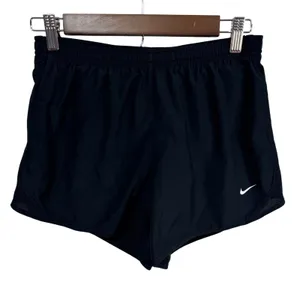 Nike Running Shorts Dri-FIT Athletic Womens XL Black Training Gym Workout Sporty thumbnail 1